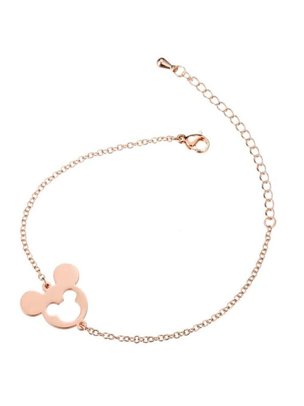 18K Rose Gold Plated Mickey Mouse Bracelet